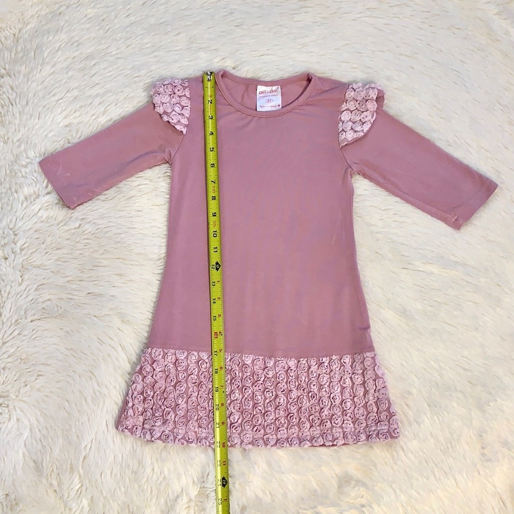 NWOT Chit-Chat, Little Girls Dress (Mauve) - Picture 6 of 8